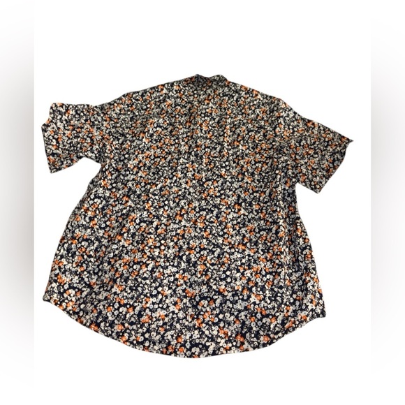 George Floral Classic Fit Shirt - Dark Blue, Orange, White - Picture 3 of 6